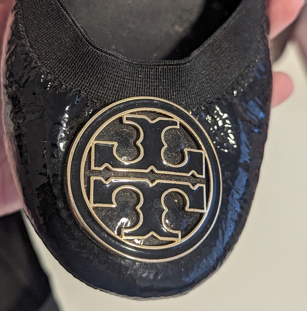 Tory Burch Caroline Patent Leather Ballet Flats - Picture 6 of 12